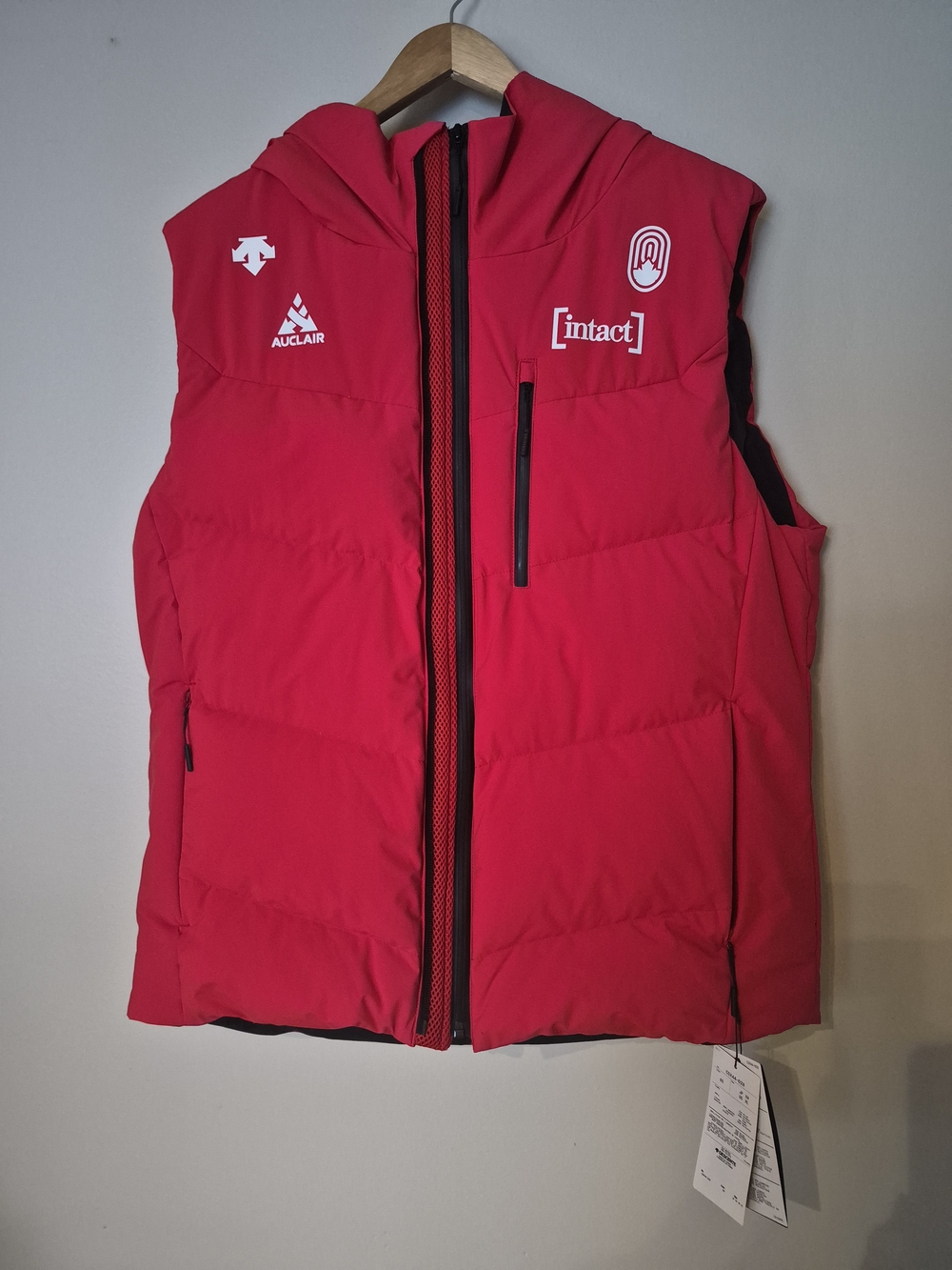 Descente Team Canada Down Hooded Vest XL NWT Intact Auclair